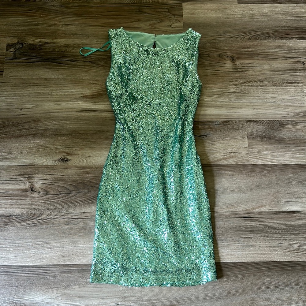 Turquoise sparkly dress